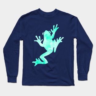 Frog Watercolor Long Sleeve T-Shirt